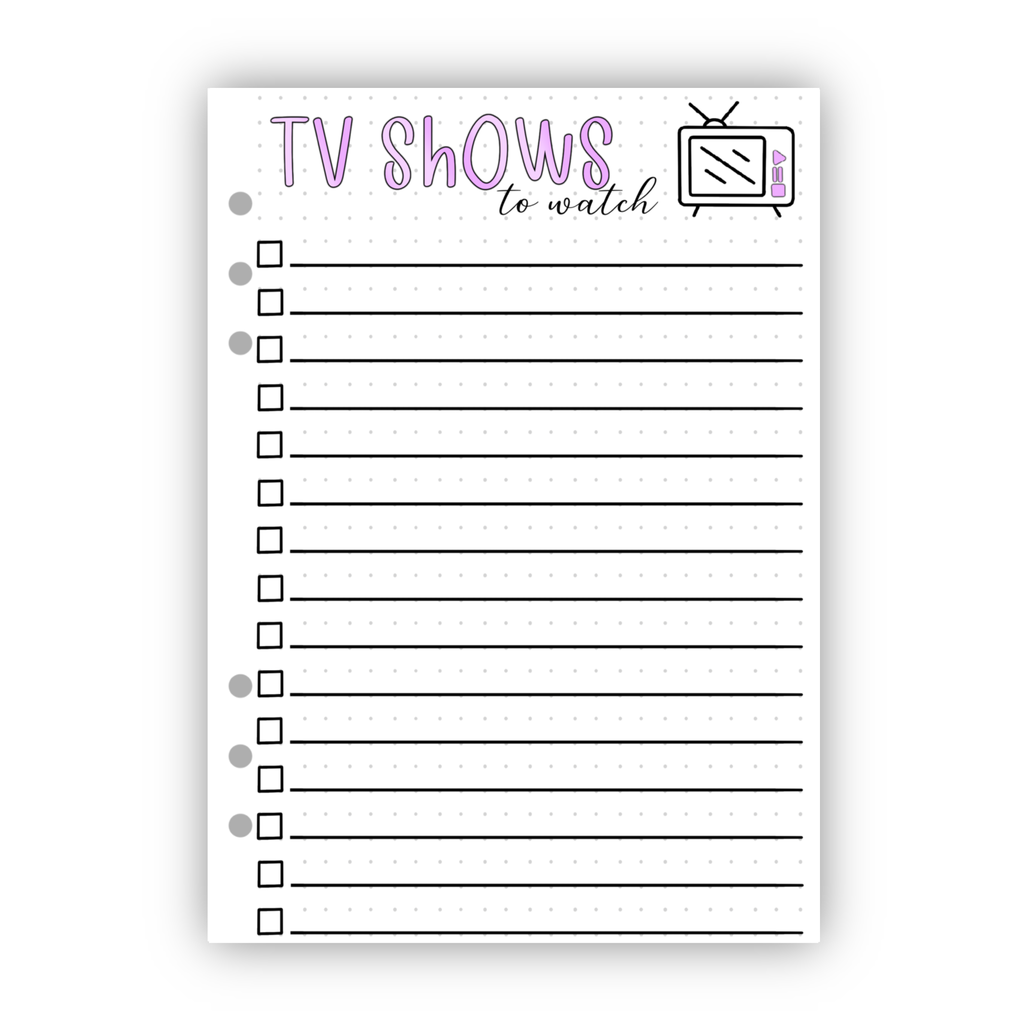 TV Shows to Watch
